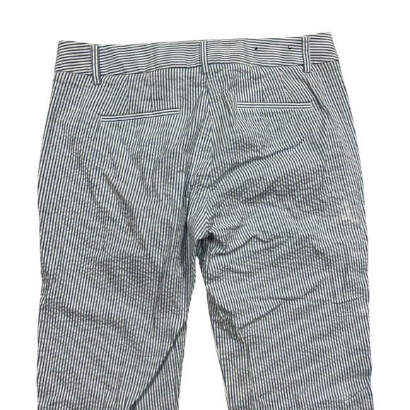 J.Crew Factory Women's Seersucker Pants Size 2 Preppy Summer Classic Blue (6) - Picture 6 of 7